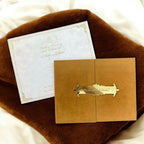 KL9010 Door Style Velvet Fabric Thick Luxury Wedding Card with 2 Card Inserts, 1 Envelope and Acrylic Mirror with Couple Names - Kalash Cards