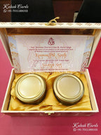 KL9013 Floral Design MDF Luxury Gift Box with 2 Printed Cards (2 Jars 200gm each approx)