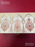 KL9013 Floral Design MDF Luxury Gift Box with 2 Printed Cards (2 Jars 200gm each approx)