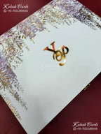 KL9017 Floral Design MDF Luxury Gift Box with 2 Page Translucent Cover Card & Matching Carry Bag (2 Jars 250gm each approx)