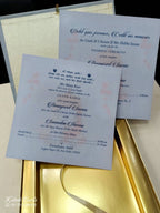 KL9043 Anand Karaj Theme Cardboard Gift Box with 2 Printed Cards & Cavity