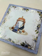 KL9044 Anand Karaj Theme Cardboard Gift Box with 2 Printed Cards & Cavity