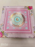 KL9045 Floral Design Cardboard Gift Box with 2 Printed Cards & Cavity