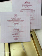 KL9045 Floral Design Cardboard Gift Box with 2 Printed Cards & Cavity