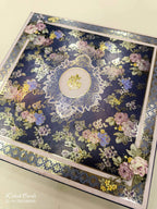KL9046 Floral Design Cardboard Gift Box with 2 Printed Cards & Cavity