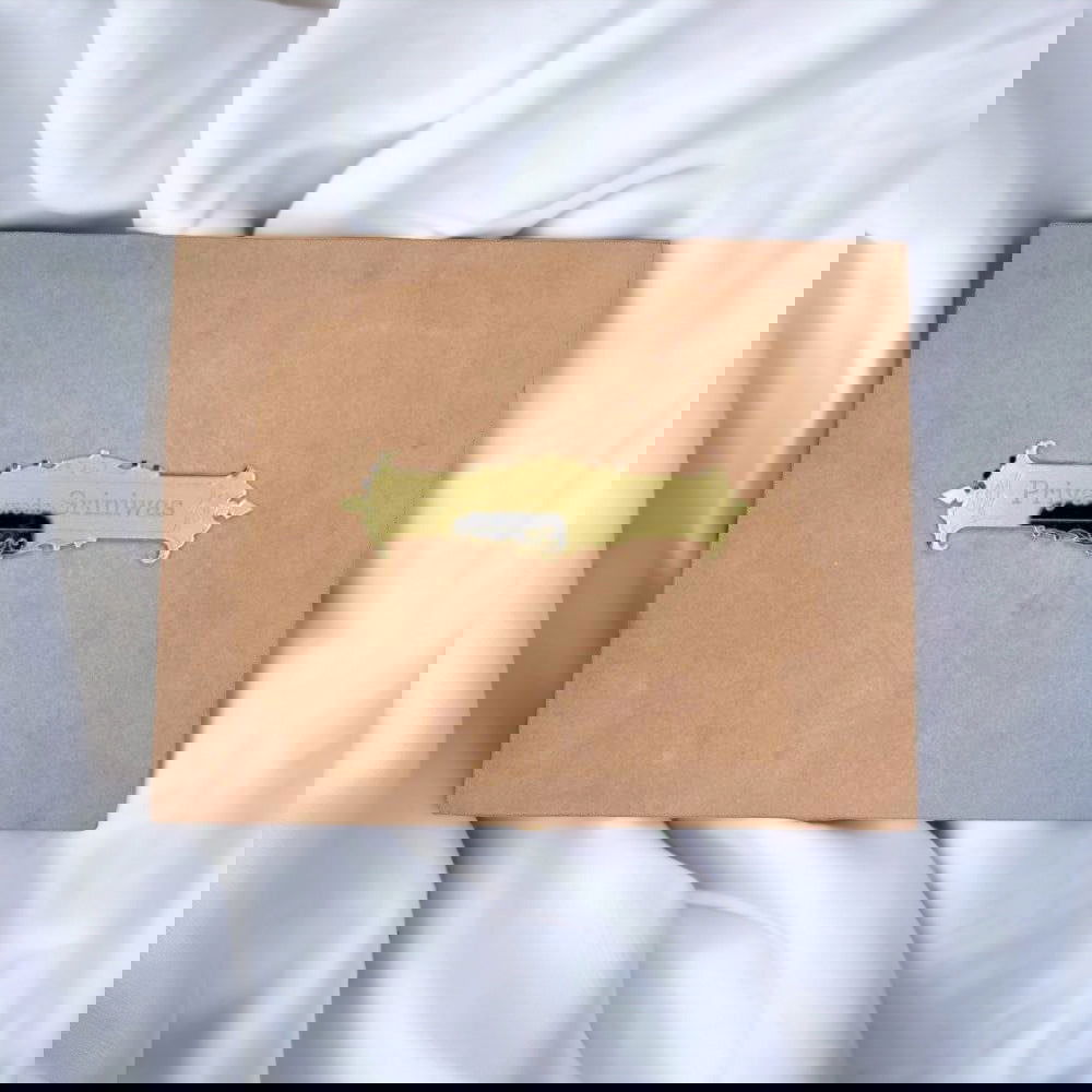 KL9047B Velvet Fabric MDF Dry Fruit Gift Box with 2 Printed Card Inserts (2 Jars) - Kalash Cards