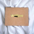 KL9047B Velvet Fabric MDF Dry Fruit Gift Box with 2 Printed Card Inserts (2 Jars) - Kalash Cards