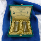 KL9048B Velvet Fabric MDF Dry Fruit Gift Box with 2 Printed Card Inserts (2 Jars) - Kalash Cards