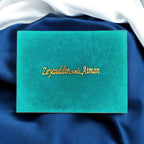 KL9048B Velvet Fabric MDF Dry Fruit Gift Box with 2 Printed Card Inserts (2 Jars) - Kalash Cards