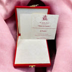 KL9054 Small Velvet Fabric MDF Wedding Gift Box Card with 2 Printed Inserts - Kalash Cards