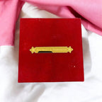 KL9054 Small Velvet Fabric MDF Wedding Gift Box Card with 2 Printed Inserts - Kalash Cards