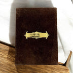 KL9055B Velvet Fabric MDF Dry Fruit Box with 2 Printed Card Inserts (2 Jars) - Kalash Cards