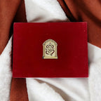 KL9056B Velvet Fabric MDF Dry Fruit Box with 2 Printed Card Inserts (2 Jars) - Kalash Cards