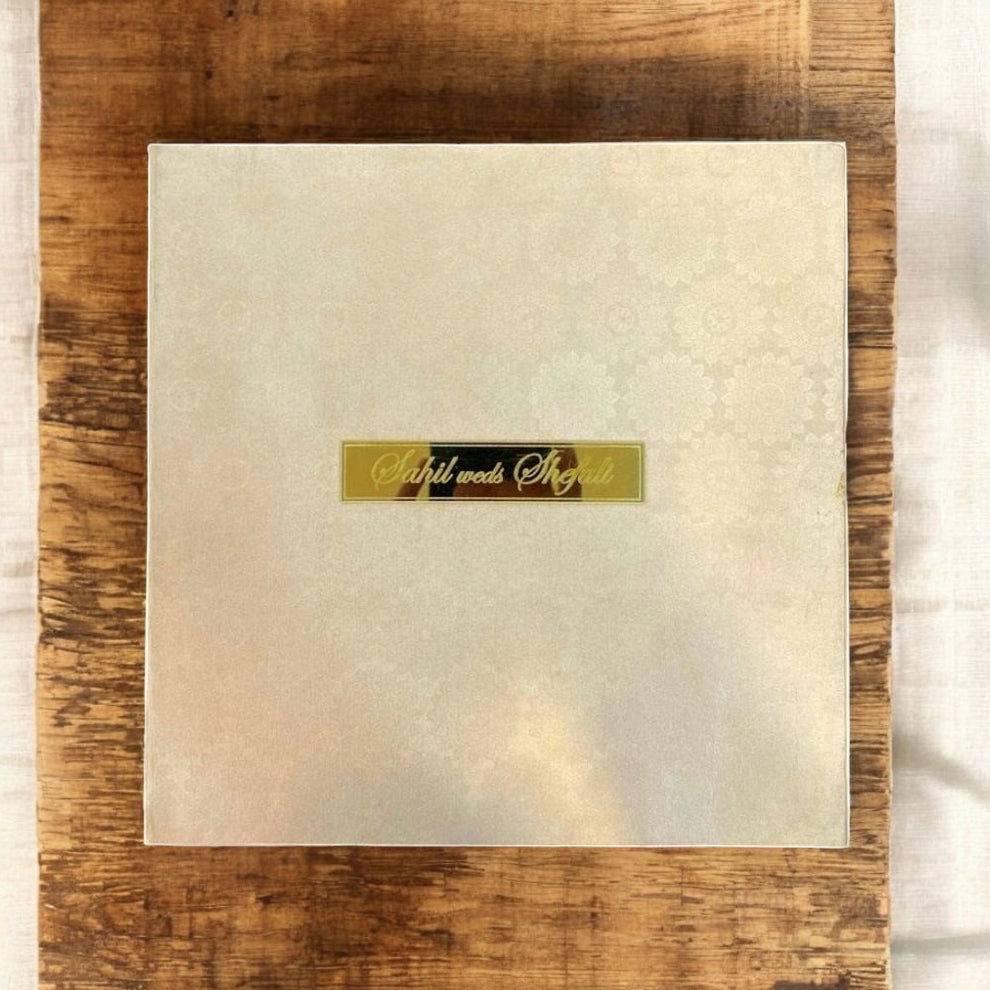 KL9064B Cardboard Mithai & Dry Fruit Box with 2 Printed Card Inserts - Kalash Cards