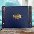 KL9071B Designer Rexine MDF Dry Fruit Gift Box with 2 Printed Card Inserts (2 Jars) - Kalash Cards