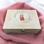 KL9076B MDF Dry Fruit Gift Box with 2 Printed Card Inserts (2 Jars) - Kalash Cards