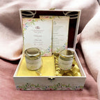 KL9076B MDF Dry Fruit Gift Box with 2 Printed Card Inserts (2 Jars) - Kalash Cards
