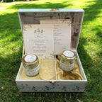 KL9079B MDF Dry Fruit Gift Box with 2 Printed Card Inserts (2 Jars) - Kalash Cards