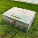 KL9079B MDF Dry Fruit Gift Box with 2 Printed Card Inserts (2 Jars) - Kalash Cards