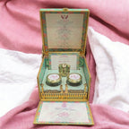 KL9090B MDF Dry Fruit Gift Box with 2 Printed Card Inserts and Ganesh Murti (2 Jars) - Kalash Cards