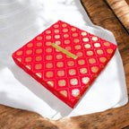 KL9110 Cardboard Wedding Bhaji Mithai Gift Box with Golden Tray and 2 Printed Card Inserts - Kalash Cards