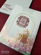 KLB-1019 Creme Barat Padded Thick Wedding Card (2 Page)