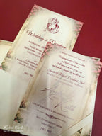 KLB-1098 Red Bride Groom Padded Thick Wedding Card (2 Page)