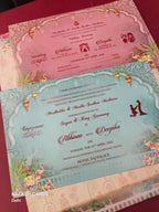 KLB596 Raja Rani Theme Wedding Card (2 Page)-Kalash Cards