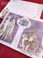 KLB656 Royal Theme Doors Style Semi Box Wedding Card (2 Pages)-Kalash Cards