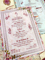 KLB658 Floral Theme Semi Box Wedding Card (2 Pages)-Kalash Cards