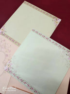 KLB-989 Creme Mandap Semi Box Wedding Card (2 Page)-Kalash Cards
