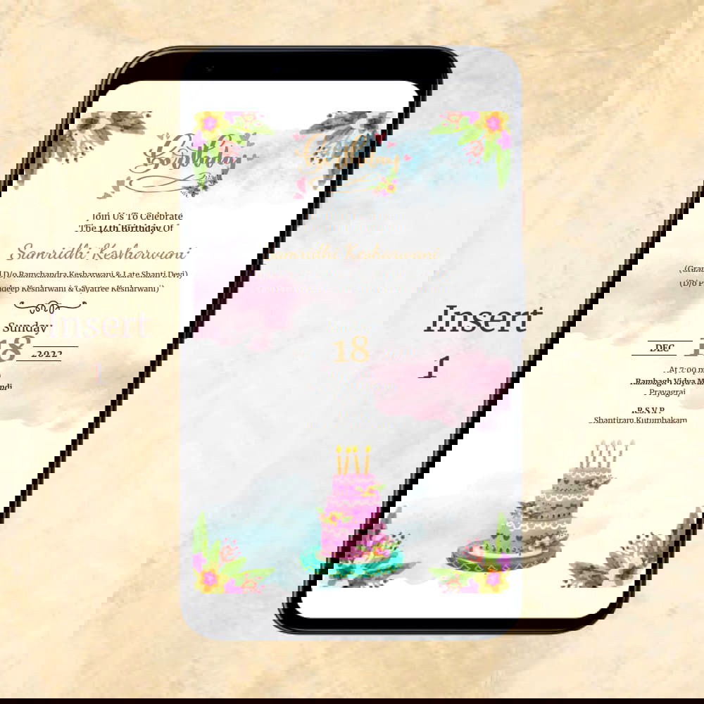 KLB1 Digital Birthday PDF Ecard - Kalash Cards