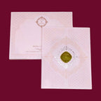 KLB516 Embossed Semi Box Paper Wedding Card - Kalash Cards