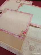 KLB591 Floral Design Semi Box Paper Wedding Card - Kalash Cards