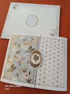 KLB601 Flower Design Wedding Card (2 Page)-Kalash Cards