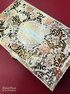 KLB617 MDF Box Type Laser Cut Wedding Card with 2 Thick Pages