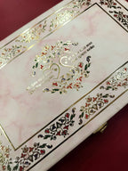 KLB618 MDF Box Type Wedding Card with 2 Thick Pages