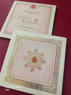 KLB618 Floral Theme Padding Hardboard Thick Wedding Card (2 Page)-Kalash Cards