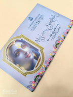 KLB622 Radha Krishna Design Royal Blue Color Semi Box Wedding Card (2 Page)