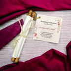 KL2101 Paper Scroll Wedding Card with Tag - Kalash Cards
