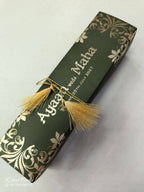 KLS348 Rose Floral Design Green Color Translucent Scroll Wedding Card