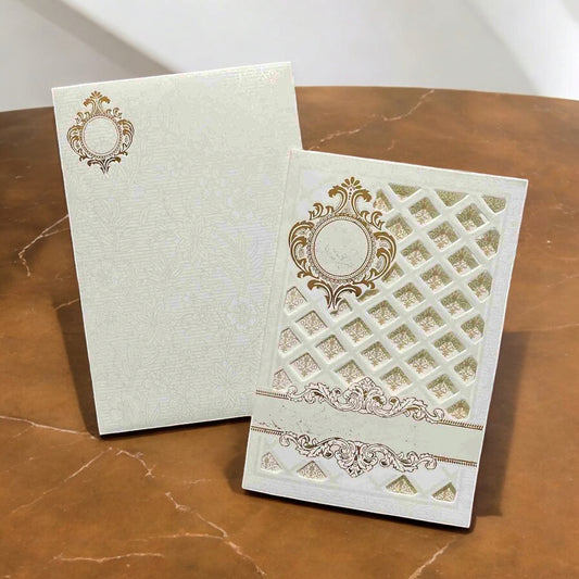 KL0238 Laser Cut Paper Wedding Card-Kalash Cards