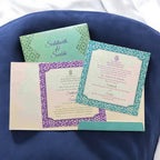 KL2019S1 Caricature Design Premium Paper Wedding Card with 2 Inserts and Envelope-Kalash Cards