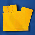 KL0165 Ganesha Design Carry Bag Style Hardbound Padding Thick Wedding Card with 2 Inserts and Envelope-Kalash Cards