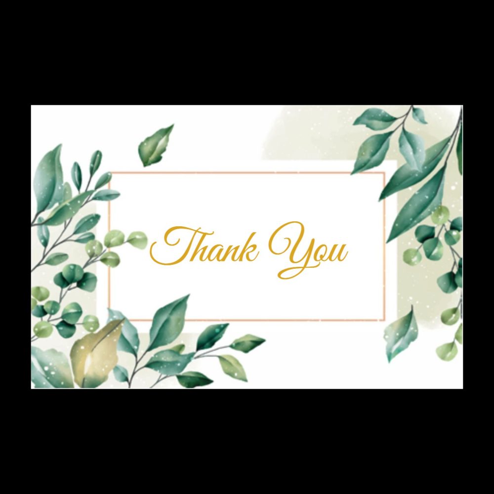 Thank You Card 1 (Pack of 48) - Kalash Cards