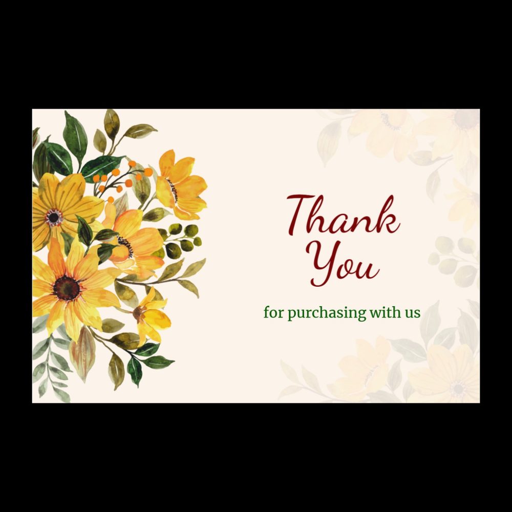 Thank You Card 23 (Pack of 48) - Kalash Cards