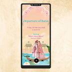 KL58Y Traditional Theme Premium Hindu Video Wedding Invitation-Kalash Cards