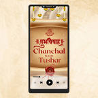 KL59Y Traditional Theme Premium Hindu Video Wedding Invitation-Kalash Cards