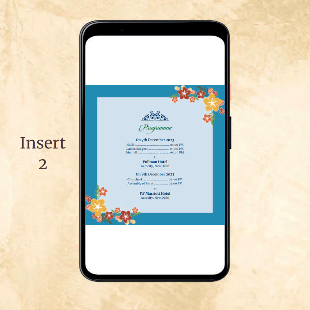 KL2008 Digital Wedding PDF Ecard - Kalash Cards