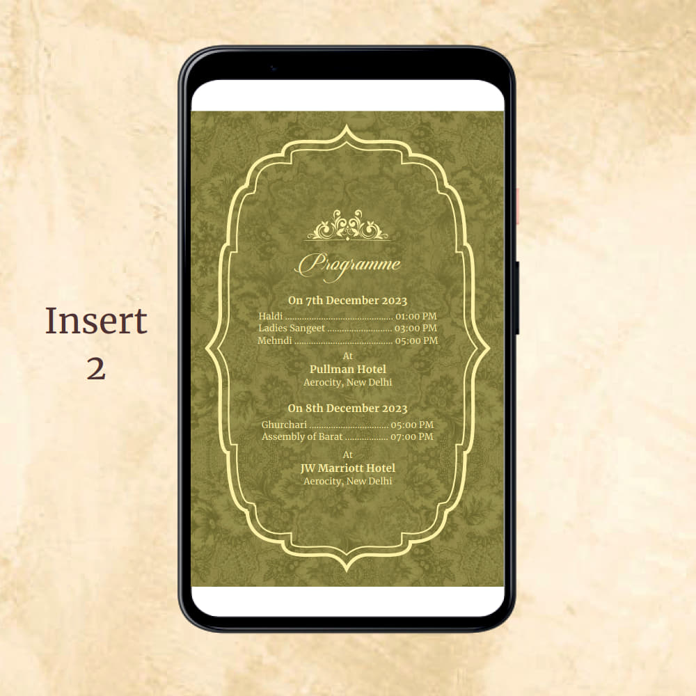 KL2072 Digital Wedding PDF Ecard - Kalash Cards